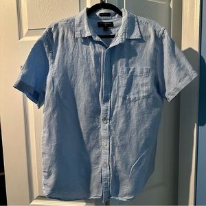 Banana Republic Linen Casual Button Down Short Sleeve
